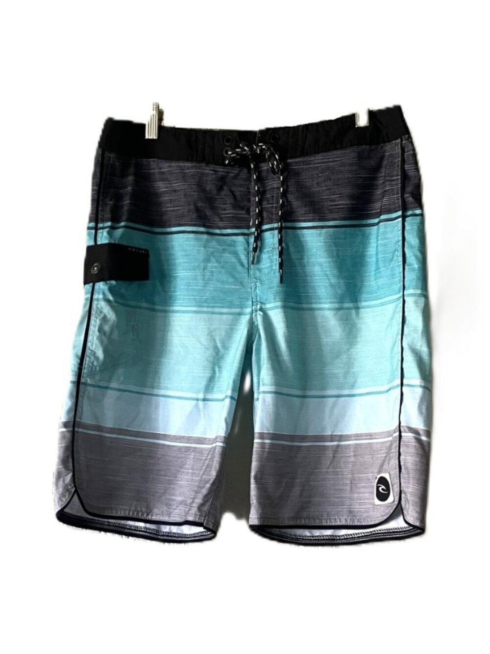 Rip Curl All Time Boardshorts (Teal/Black Stripe) Men's Size 30